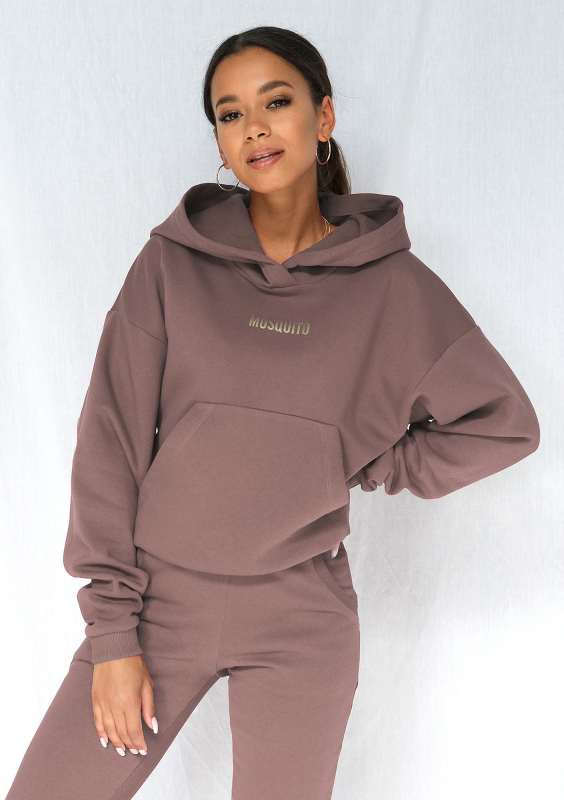 Hoodie in Coffee Brown