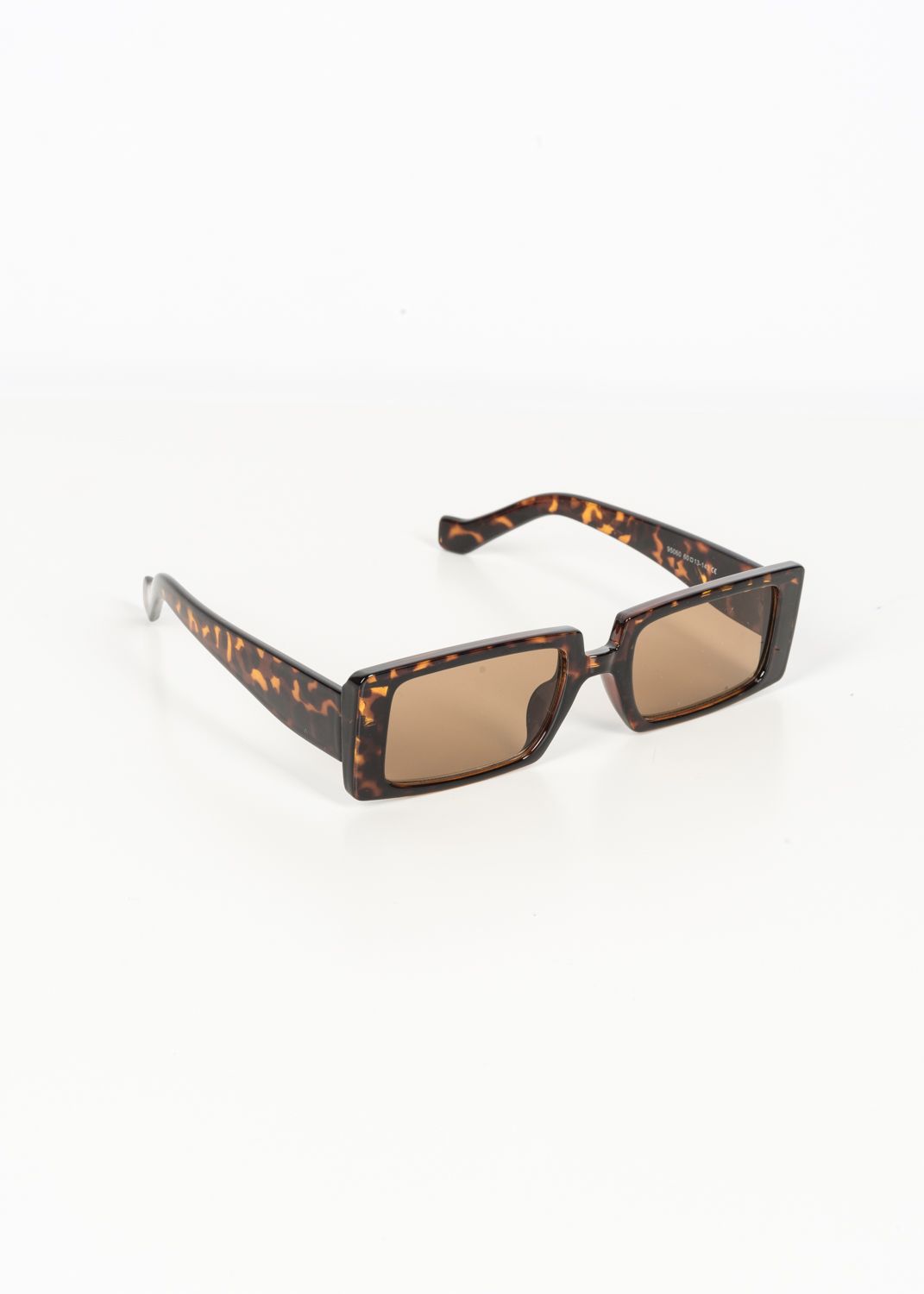 Eckige Mode-Sonnenbrille im Retrodesign mit Leoprint